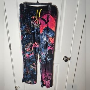 Jurassic Park Lounge Pajama Pants | XL | Neon Dino Print
